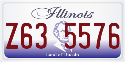IL license plate Z635576