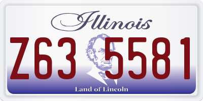 IL license plate Z635581