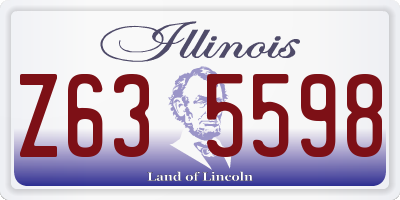 IL license plate Z635598