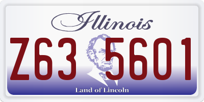 IL license plate Z635601
