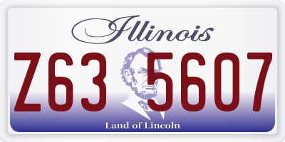 IL license plate Z635607