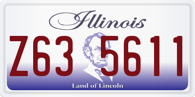 IL license plate Z635611