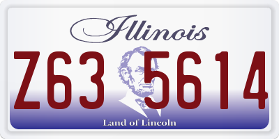 IL license plate Z635614