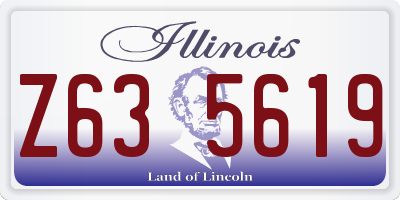 IL license plate Z635619