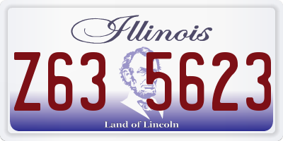 IL license plate Z635623