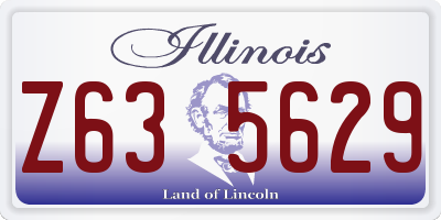 IL license plate Z635629