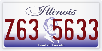 IL license plate Z635633