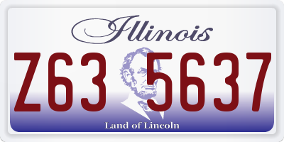 IL license plate Z635637