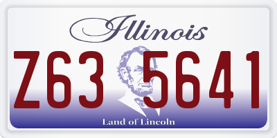 IL license plate Z635641