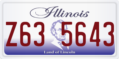 IL license plate Z635643