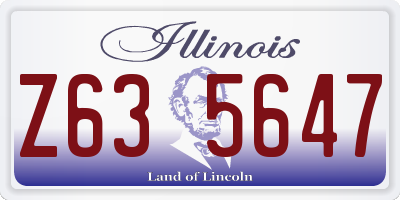 IL license plate Z635647