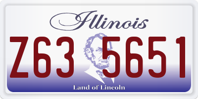 IL license plate Z635651