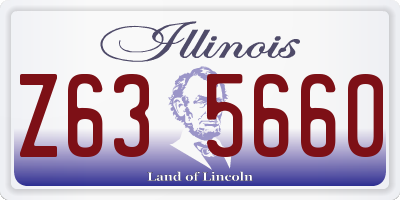 IL license plate Z635660