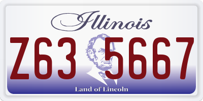 IL license plate Z635667