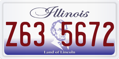 IL license plate Z635672