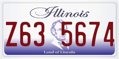IL license plate Z635674