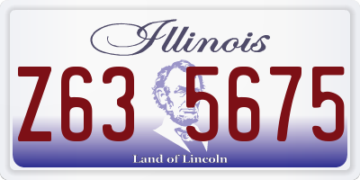 IL license plate Z635675