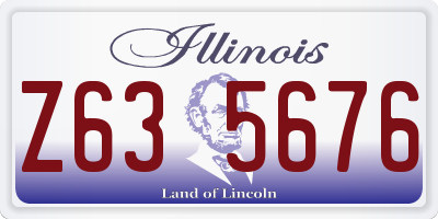 IL license plate Z635676