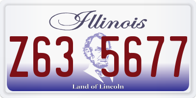 IL license plate Z635677