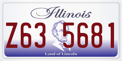 IL license plate Z635681