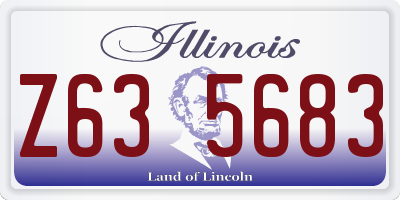 IL license plate Z635683