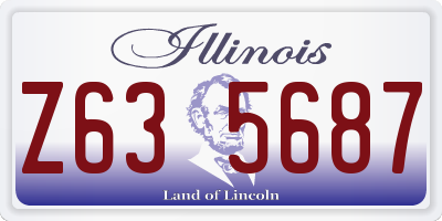 IL license plate Z635687