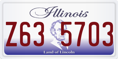 IL license plate Z635703