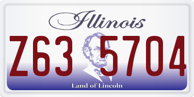 IL license plate Z635704