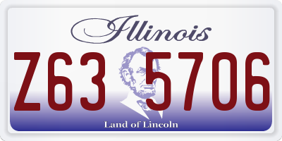 IL license plate Z635706