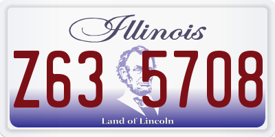 IL license plate Z635708