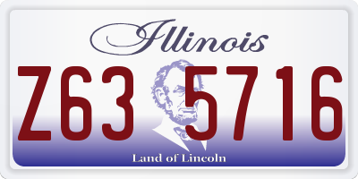 IL license plate Z635716