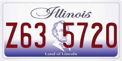 IL license plate Z635720