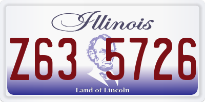 IL license plate Z635726