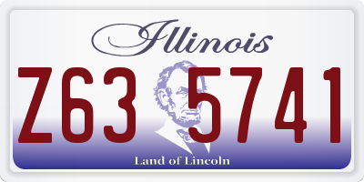 IL license plate Z635741