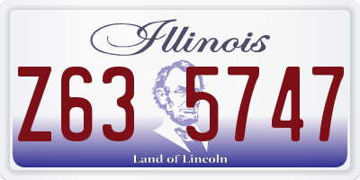 IL license plate Z635747