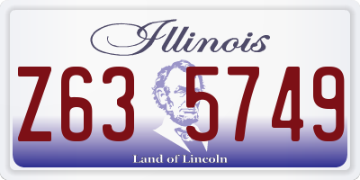 IL license plate Z635749