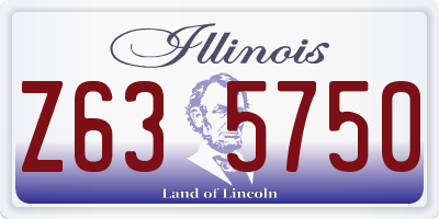 IL license plate Z635750