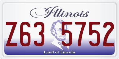 IL license plate Z635752