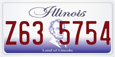 IL license plate Z635754