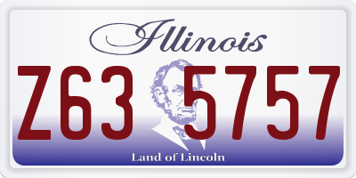 IL license plate Z635757
