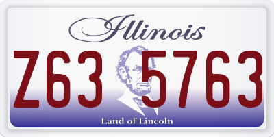 IL license plate Z635763
