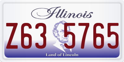 IL license plate Z635765