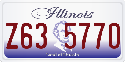 IL license plate Z635770