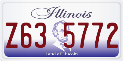 IL license plate Z635772
