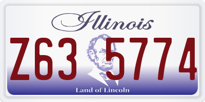 IL license plate Z635774