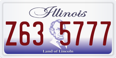 IL license plate Z635777