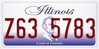 IL license plate Z635783