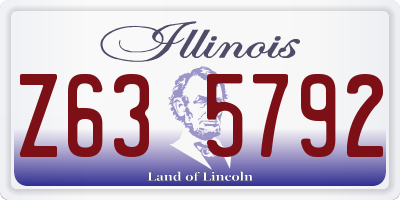 IL license plate Z635792