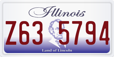 IL license plate Z635794
