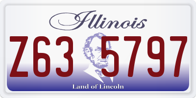 IL license plate Z635797